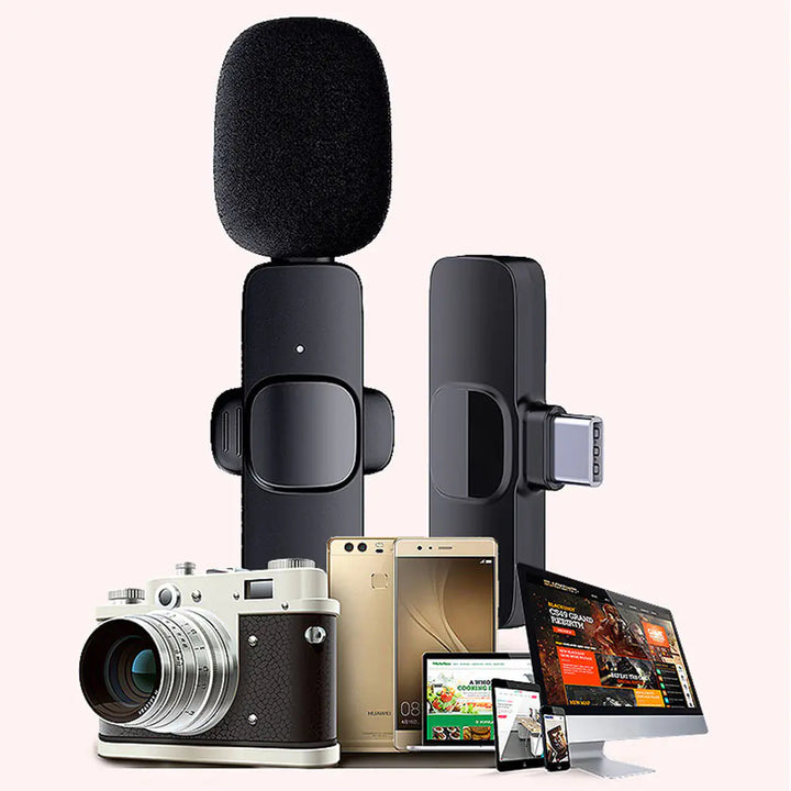 Portable Mini Wireless Lavalier Microphone – zyntronicz